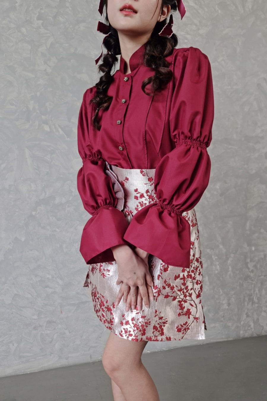 MONDRIAN maroon (ready stock!)