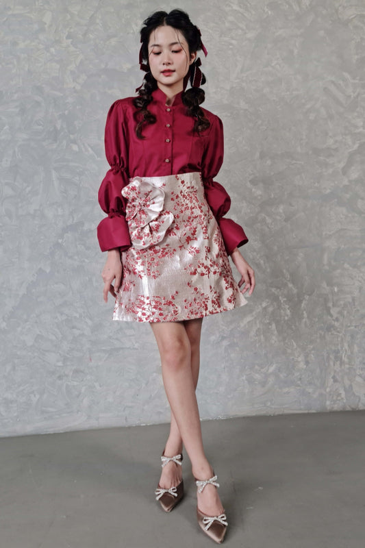 MONDRIAN maroon (ready stock!)