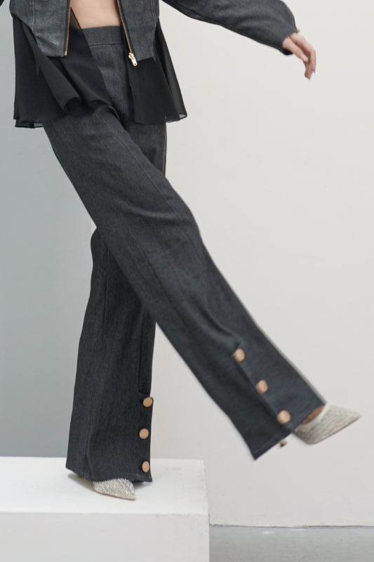 CLAUDE denim trousers black