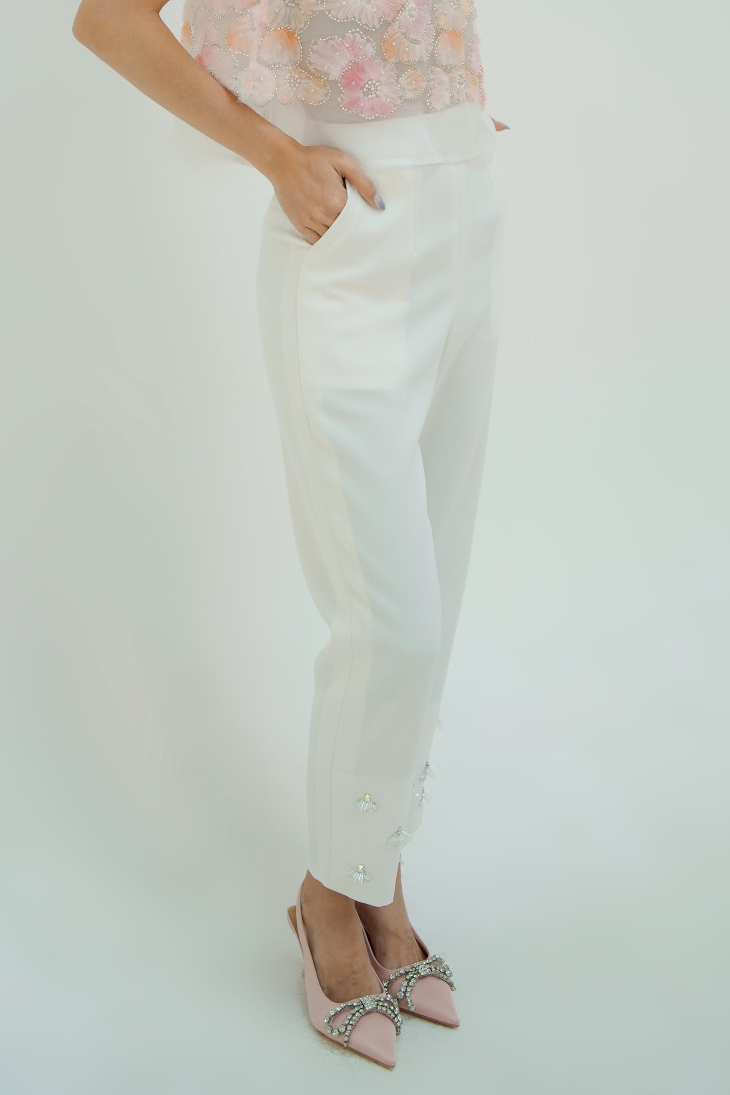 RAYLEIGH trousers white (ready stock!)