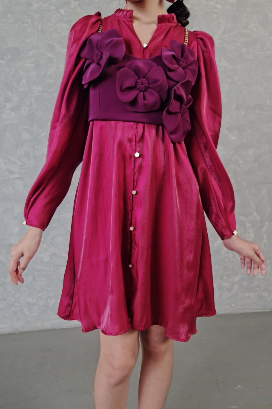 ELEANOR maroon (ready stock!)