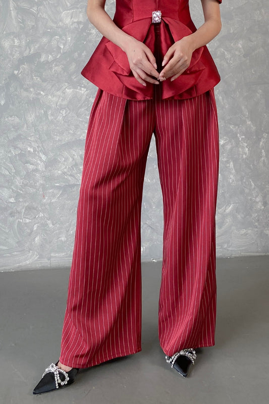 LINEKE maroon (ready stock!)