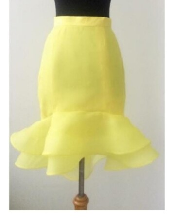 LOLA skirt (yellow, peach) - (last piece!)