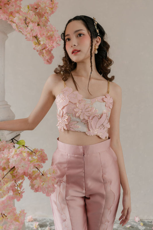 BLOOM bralet pink (ready stock!)