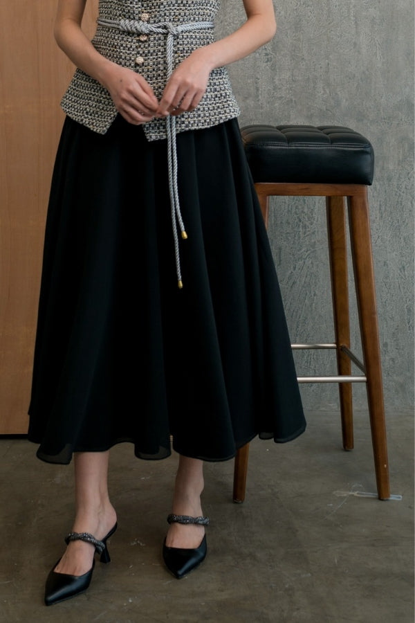 LILY midi skirt black (ready stock!)