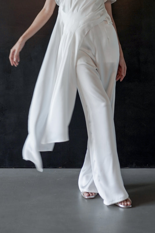 ARTEMIS sateen trousers