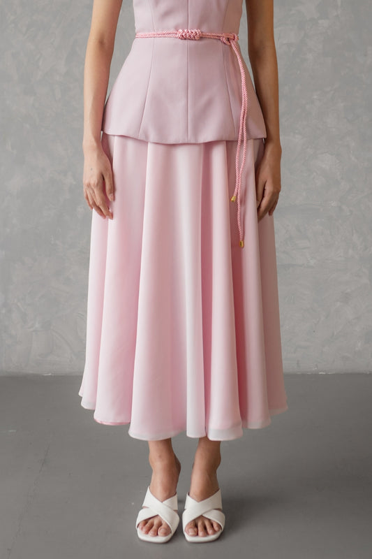 LILY midi skirt pink